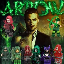 Зеленая Стрела DC фильм фигурки супер герои Бэтмен Deathstroke Охотница Constantine строительные технические блоки игрушки Marvel Thanos игрушка