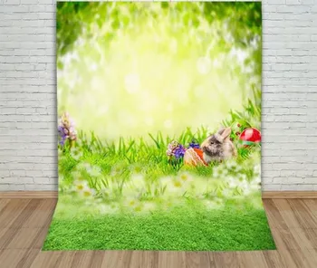 

Children Easter Photography Background Custom Vinyl Easter Background Prop Computer Printed Backdrop for Photo Studio