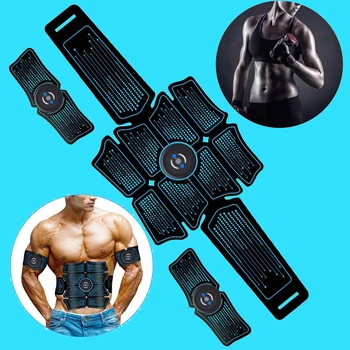 

Home Gym Equipment Training ABC Gear Muscles Electrostimulator Toner Abdominal Muscle Stimulator Sport Fitness USB Rechargable