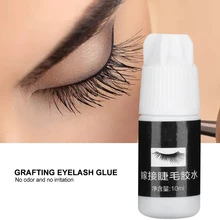 10ML Eyelashes Extension Glue Fast Drying Strong Adhesion Lashes Long Lasting Grafting Glue Beginners Practice Extension Tool
