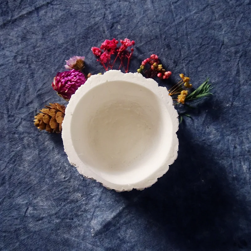 Silicone Mold for Flower Pot and Vase, Concrete Cement Mold, DIY Clay Ashtray, Candle Holder Mould, Gypsum Silicone Mold