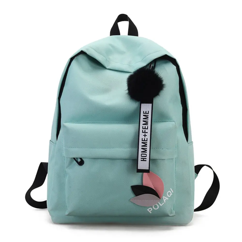 Mochila de lona de alta calidad para mujer, bolso escolar para chica, morral escolar de viaje