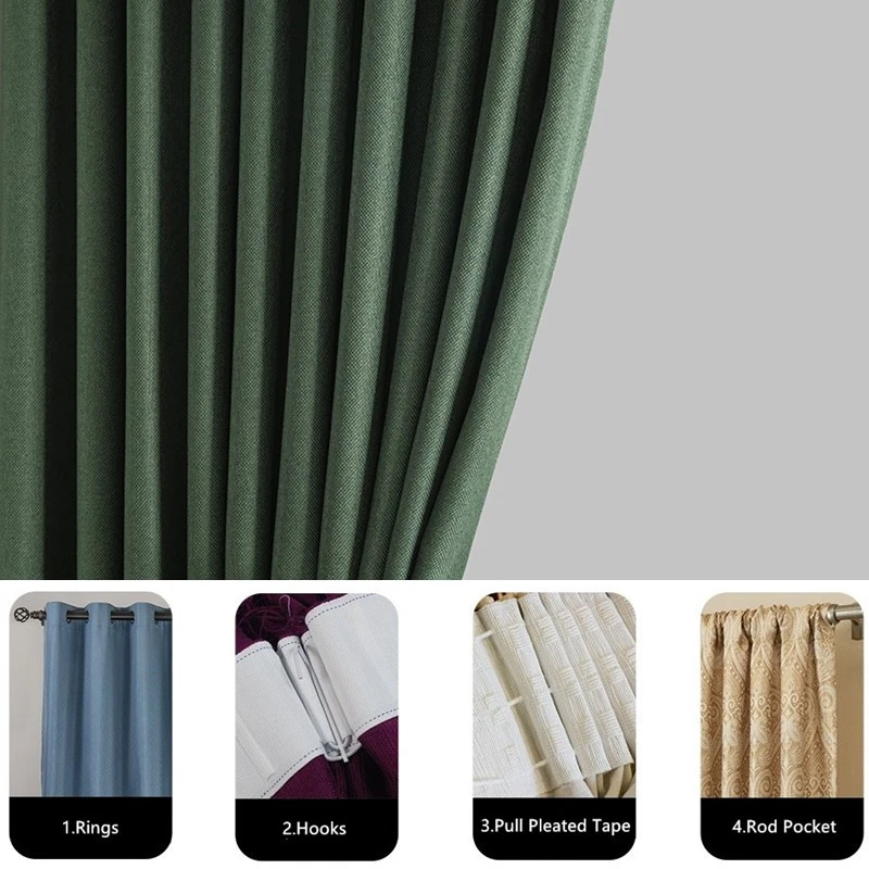 310cm Height Custom Made window 80%-90% blackout curtain thickened cotton linen cutains for living room bedroom luxury curtains - Image 3