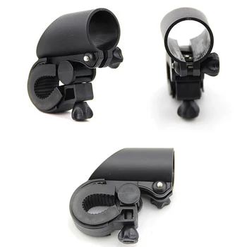 

Black Cycling Handlebar Mount Light Holder Bike Flashlight LED Torch Clip Clamp Universal Bicycle Flashlight Holder Mount
