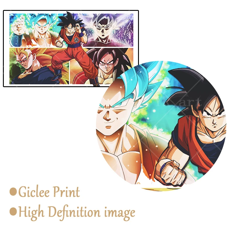 Japanese Anime DRAGON BALL ONE Piece NARUTO Poster Print Luffy Kakarot Sasuke Wall Art Canvas Painting Modern Home Decor Picture
