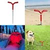 Outdoor Camping Tent Stakes Ice Fishing Screw Rod Stand Y Shape Screw Threads Ground Anchor Holder Rests Rack Pole Pegs ► Photo 3/6