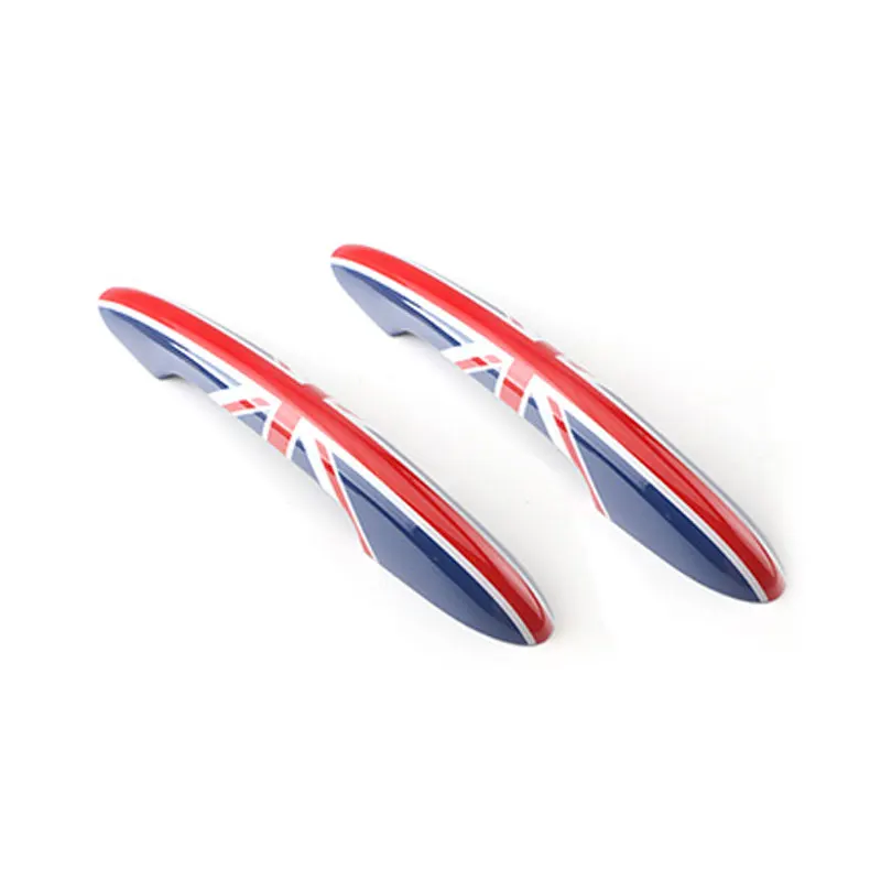 Union Jack 2pcs KJAUTOMAX для Mini Cooper R55 R56 R60 R61 наружная дверная ручка украшение Checker серый Джек пластиковая наклейка Юнион Джек - Название цвета: Union Jack 2pcs