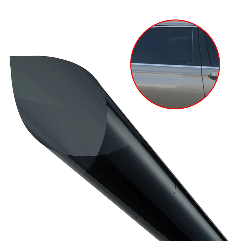 

70x49cm Car Window Cover Solar Protection Film Anti-UV Black Sunshade Electrostatic Auto Heat Proof Window Stickers