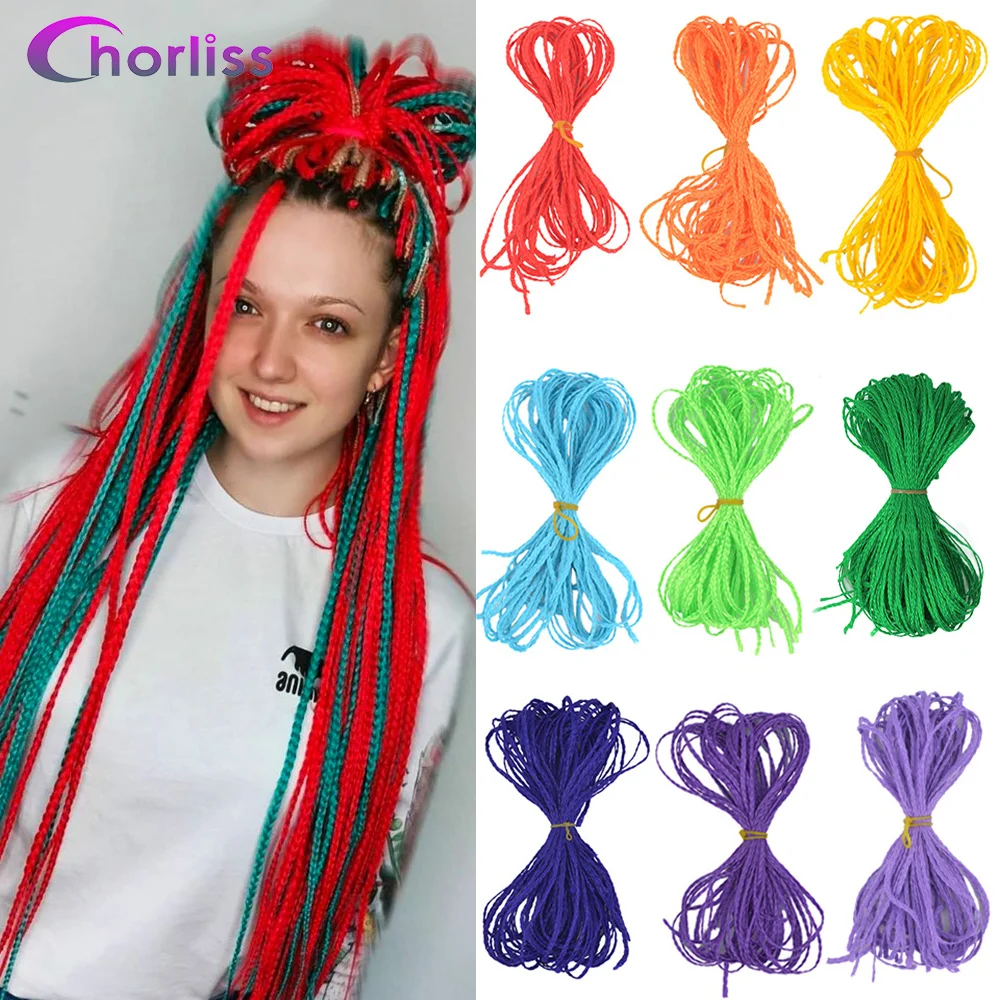 Zizi-trenzas con caja de ganchillo, mechones de cabello sintético, color morado, Negro, Rojo, rosa y rojo