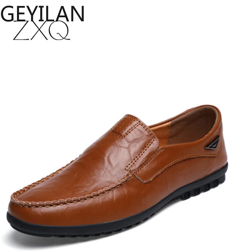 

High Quality Spring New Style Leather Business Casual Shoes British Soft Soles Cowhide Non-slip Driving Shoes