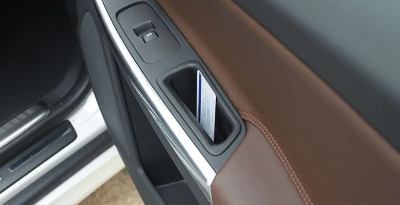 2 шт. передняя дверь контейнер подлокотник коробка для хранения карты телефона для VOLVO XC60 2010