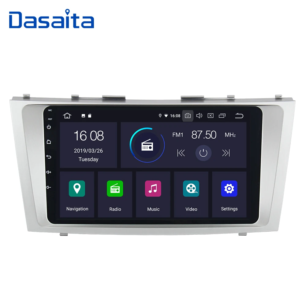 Автомагнитола Dasaita 9 &quot Android 0 GPS навигация для Toyota Camry 2007 2008 2009 2010