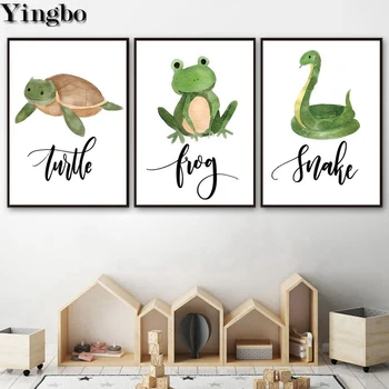 

3 pcs Frog Turtle Snake diamond painting full square&round drill diamond embroidery mosaic nordic home decoration painting