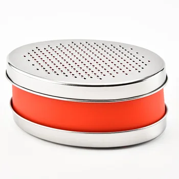 

Kitchen Efficient Multifunctional Easy Clean Stainless Steel Fruits Practical Cheese Grater Vegetables Quick Slicer Oval Box