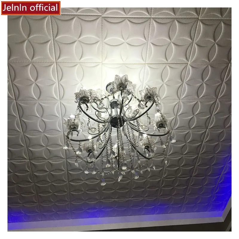 

3D pattern wall stickers ceiling roof sound insulation self-adhesive wallpaper creative decorative waterproof PE wallpaper