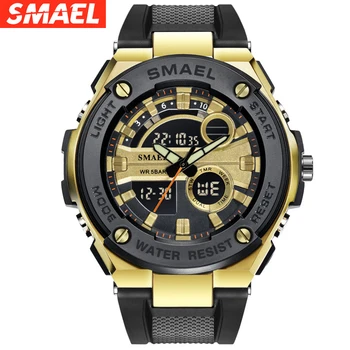 

SMAEL Men Sport Watches Men's Digital Clock Man Army Military Silicone Wrist Watch Clock Hodinky Ceasuri Relogio Masculino Xfcs