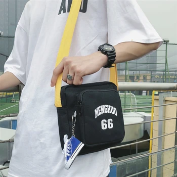 

Brand style Chao brand messenger bag men's canvas bag men's casual small backpack sports satchel street trend mini shoulder bag