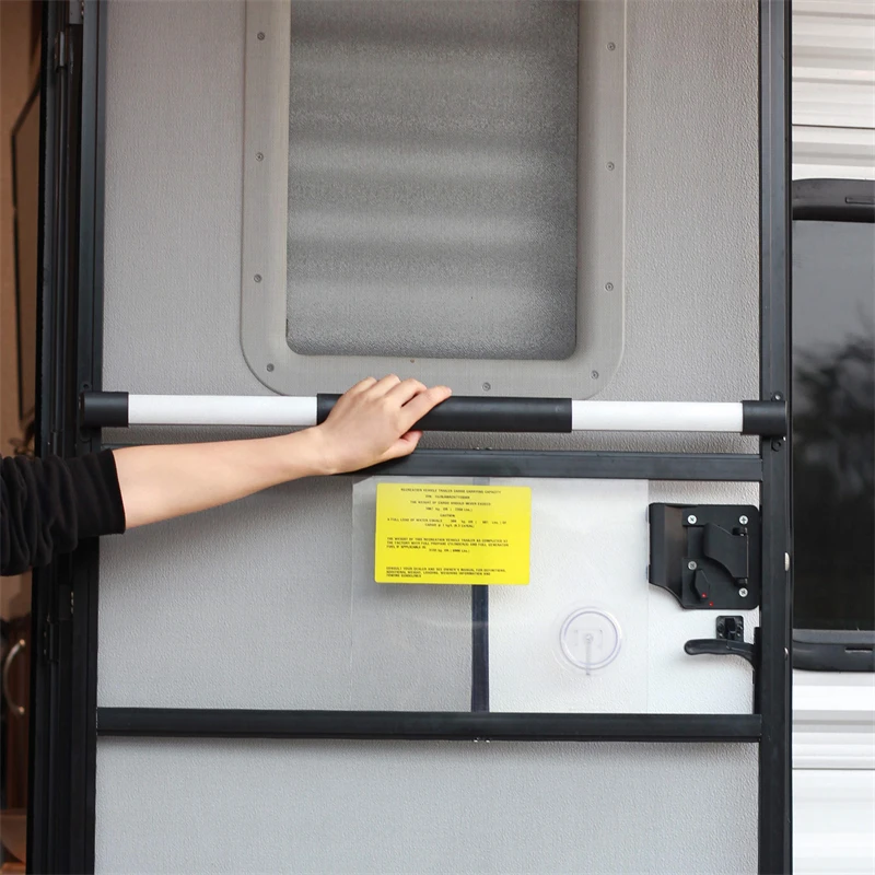 RV Screen Door Cross Bar Handle Adjustable from 21-5/8 Inch to 28-5/8 Inch with Sturdy And Secure Non-Slip Grip RV Modification
