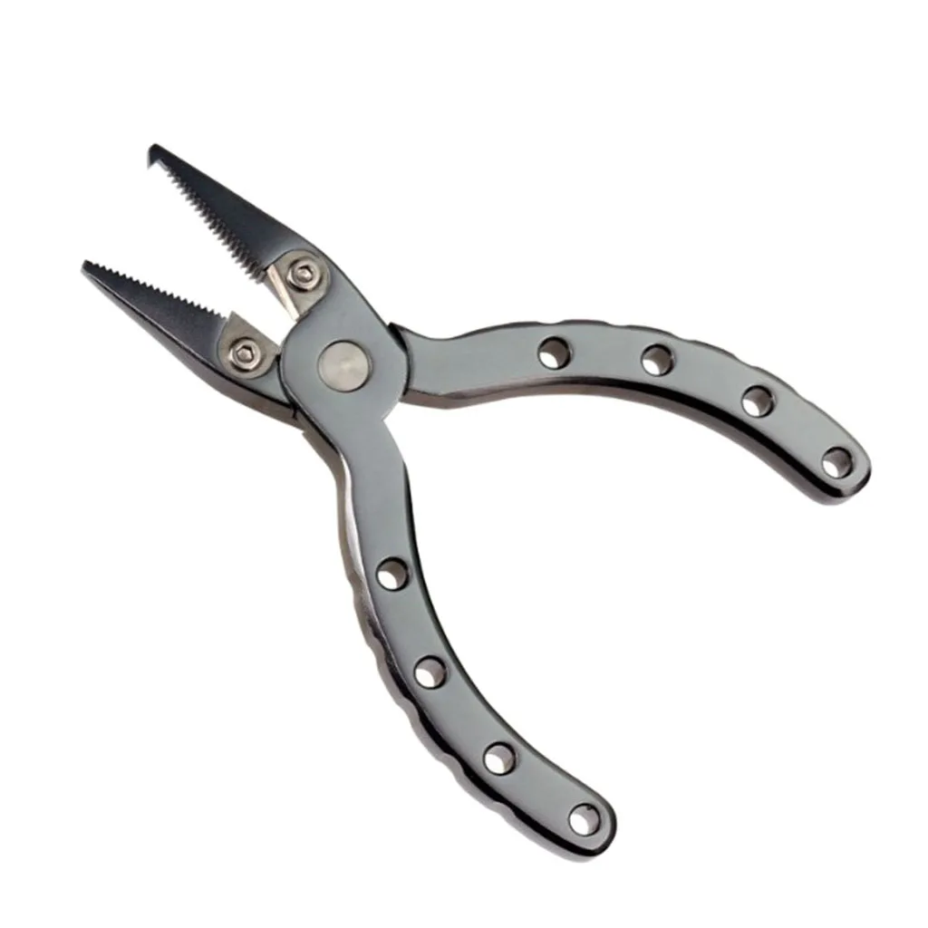 6061 Aluminum Alloy Fishing Plier Line Cutter Split Ring Tool Hook Remover