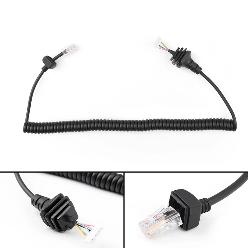Пластиковый черный микрофон микрофонный кабель для ICOM IC-2200H 2720 IC-7000 2820H радио микрофонный кабель Идеальная замена