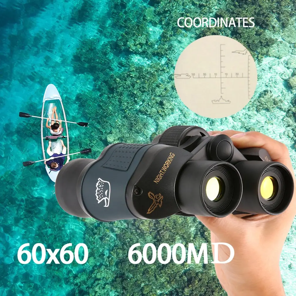 

60x60 16000M HD Professional Hunting Binoculars Telescope Night Vision for Hiking Travel Field Work Forestry Fire Protection