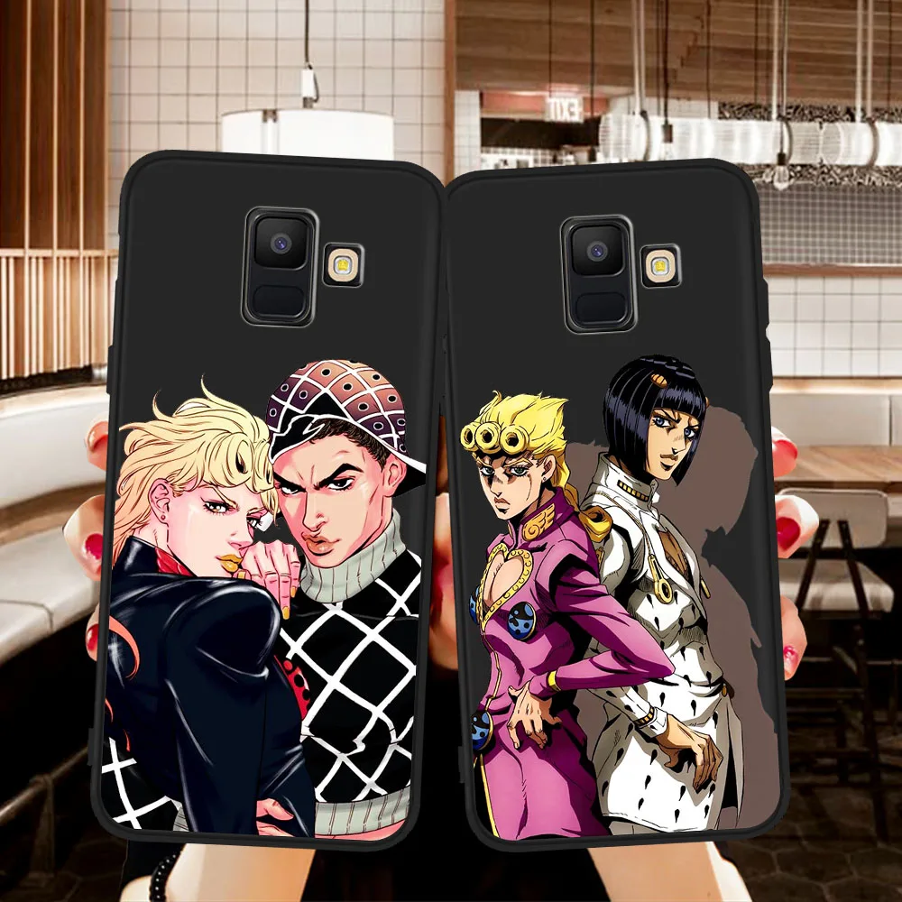 

For Samsung Galaxy A10 A20 A30 A40 A70 A3 A5 2017 A8 A9 2018 A6 A8 Plus Phone Shell JoJo Jonathan Joestar Bizarre Adventure etui
