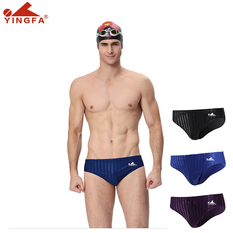 

Yingfa 9802 men's swimming trunks men swimwear comfortable quick-drying anti-chlorine briefs mens swimsuit