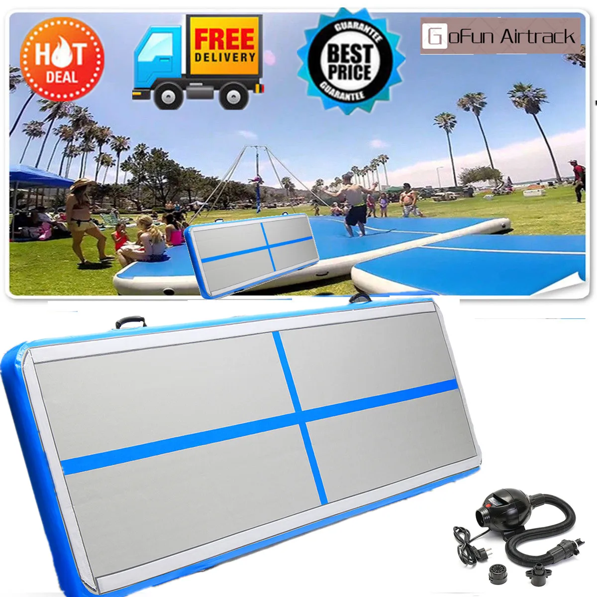 Надувной коврик для гимнастики 6 м 7 8 с насосом тхэквондо плавающая вода кемпинга