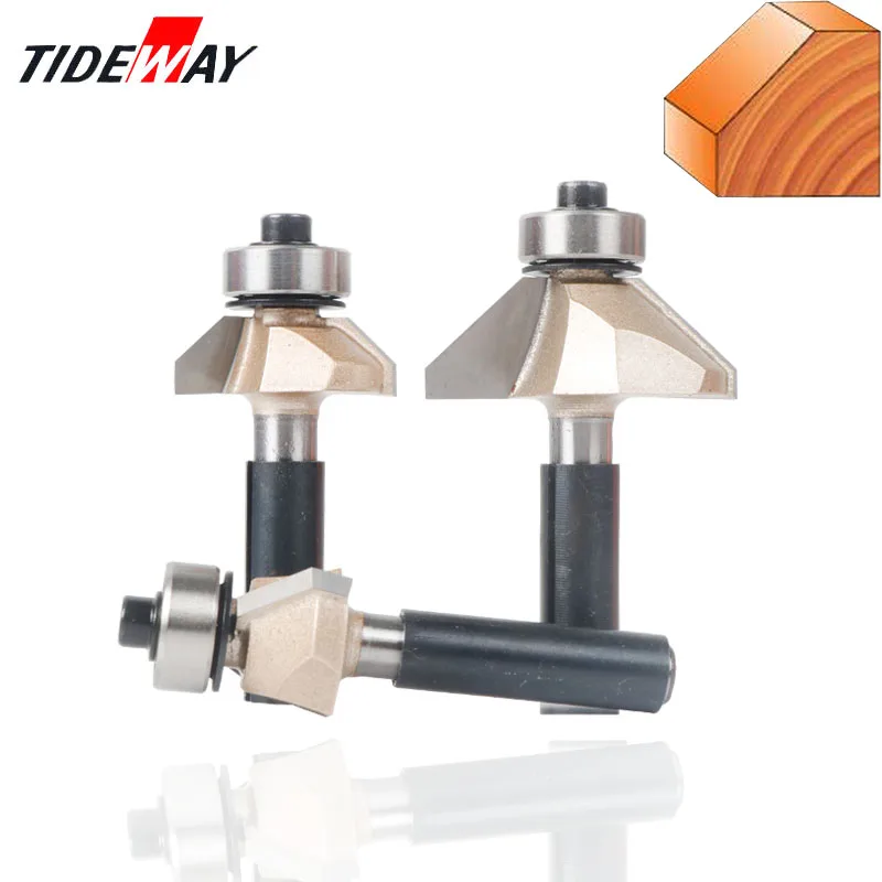 

8mm Shank Double Edging Router Bits for wood classical mounlding bit Tungsten Carbide Woodworking endmill tools