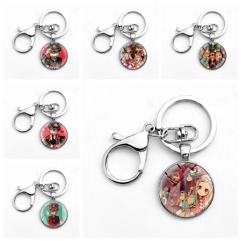 

2020 Anime Toilet-bound Acrylic Keychain Toilet Bound Jibaku Shounen Hanako Kun Time Gem Pendant Keyrings