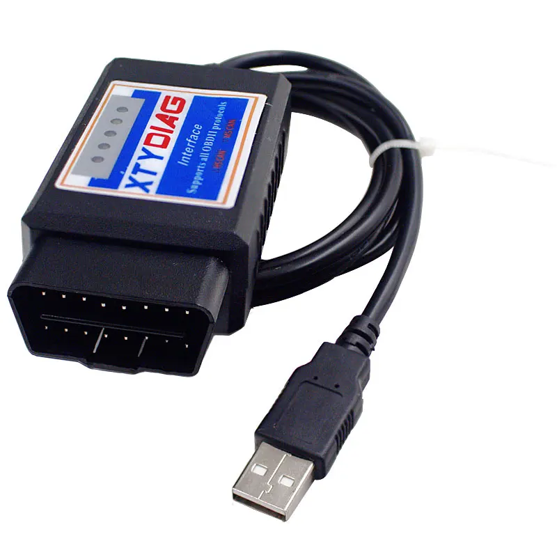 Высококачественный XTYDIAG ELM327 USB V1.5 модифицированный elmконфигуратор PIC18F25K80 + чип CH34