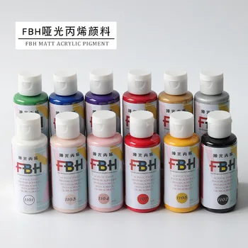 

FBH Matte Acrylic Paint Children Coloured Drawing Propylene Oil Paints Fragrance Gypsum Fragrant Stone Coloured Drawing Pigment