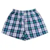 Men's Cotton Arrow Boxers Casual Plaid Print Elastic Waist Underwear Summer Loose Breathable Beach Pants Boxers Shorts 2021 Hot 2