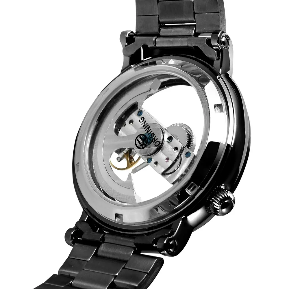 FORSINING брендовые Роскошные мужские часы автоматические механические часы 3ATM водонепроницаемые мужские часы прозрачные полые часы для мужчин s подарки