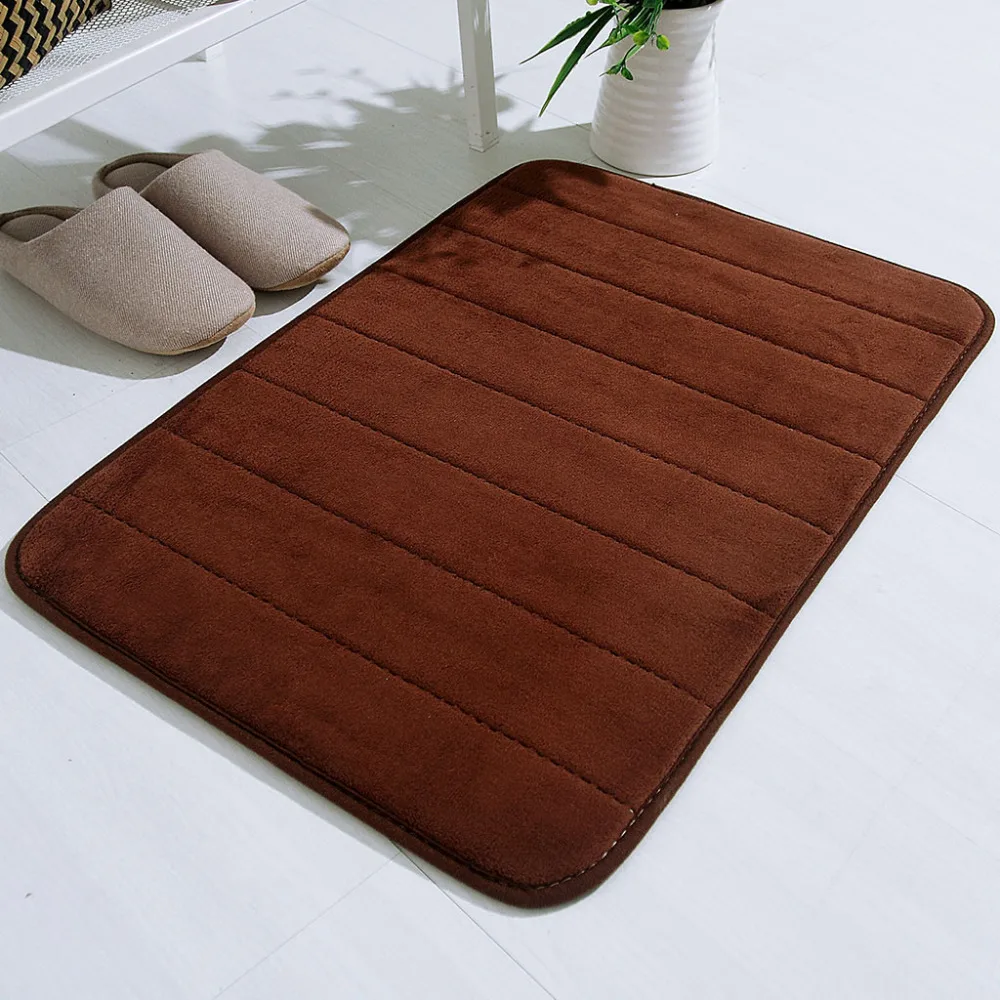 Впитывающие мягкая Memory Foam коврик для ванной на нескользящей подошве для ванной коврик флис Ванная комната комплект теплого пола душевой ковер Ванная комната декоративный гаджет& xs