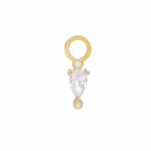 Water Drop Moonmory, модные, простые, 925 пробы, серебряные, сделай сам, Huggies, серьги-кольца для женщин, золотая молния, снежинка, висячие серьги, сделай сам - Окраска металла: Water Drop