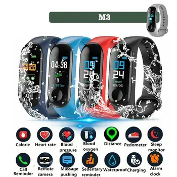 

M3 Smart Watch Bracelet Men's Women Heart Rate Monitoring Calorie Pedometer Multi-sport Mode Digital Clock For Android IOS