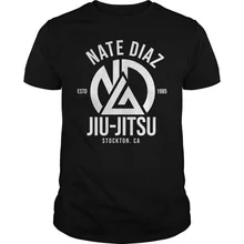 Нейт Диас Jiu Jitsu Stockton Asphalt рубашка модная классическая стильная футболка