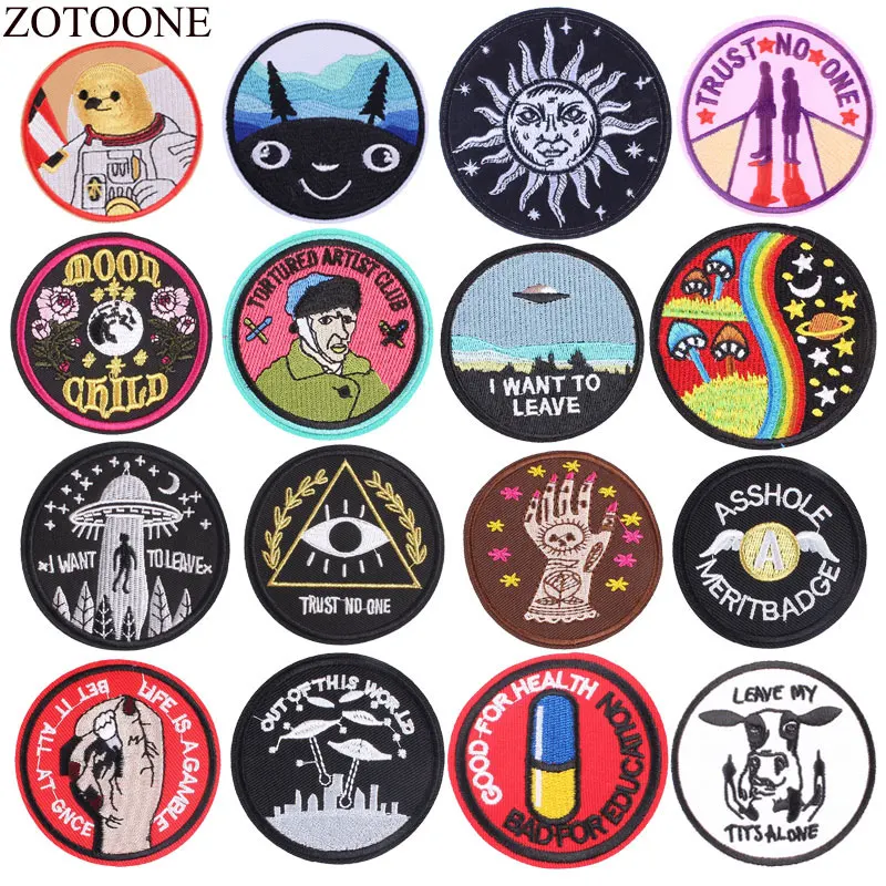 ZOTOONE патчи космонавта вышитые утюгом на НЛО для одежды DIY полосы одежда ВВС