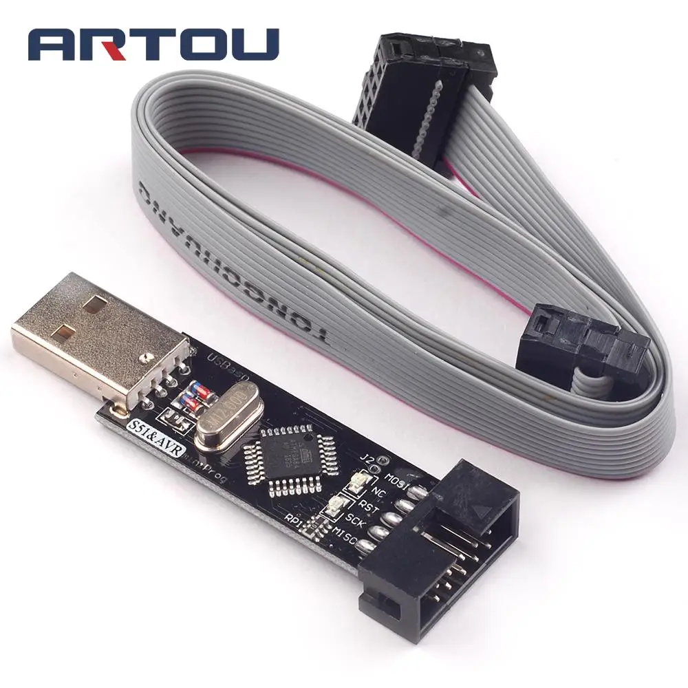 Программатор USB ATMEGA8 ATMEGA128 с поддержкой Win7 64K 2 шт. = 1 шт.|avr programmer|usbasp atmega8usbasp usb |