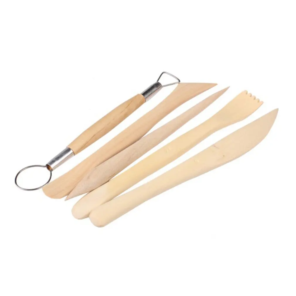 5Pcs 도자기 점토 조각 칼 조각 공예 조각 세라믹 도자기 선명하게 모델링 작은 인형 도자기 도구