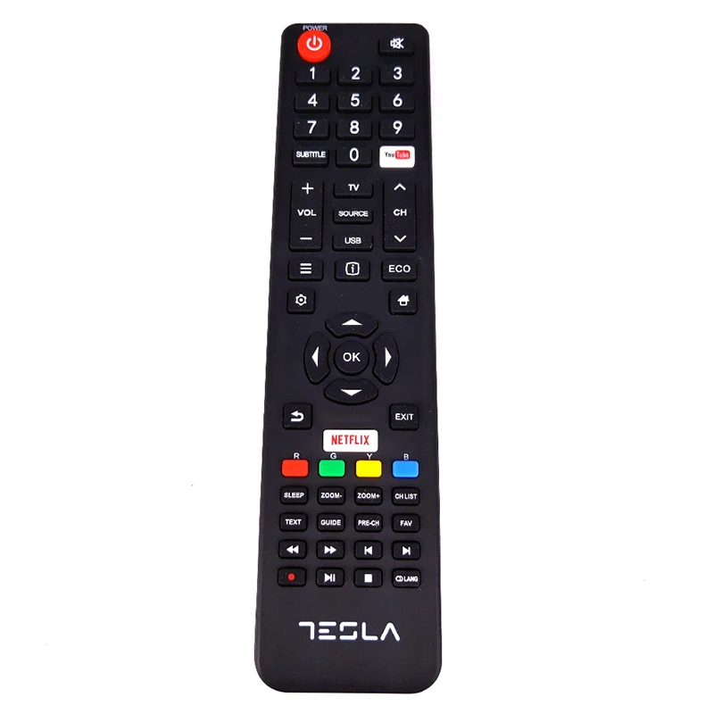 Новый оригинальный пульт дистанционного управления для TESLA LCD TV с Netflix и YouTube