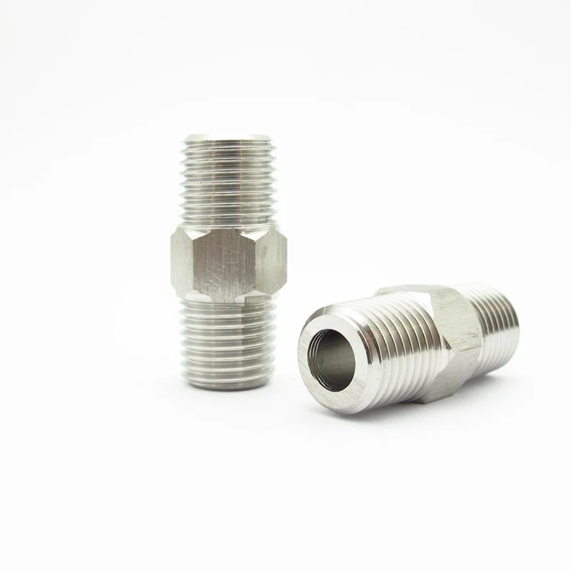 Резьба NPT наружная 1/8 &quot1/4&quot 3/8 &quot1/2&quot 3/4 &quot1&quot шестигранная ниппель из