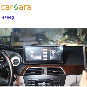 شراء W204 راديو شاشة سيارة اللوحي 10.25 أندرويد رصد لوحة تصفيف الشعر ل C الفئة 2011 2012 2013 2014