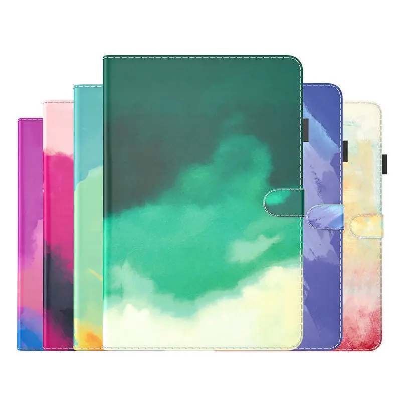Per Samsung Galaxy Tab S7 S9 Fe Fe + 12.4 "Custodia Tab S7 S8 S9 Plus Cover Fashion Acquerello Funda Per Galaxy Tab S7 S8 S9 5G 11.0"