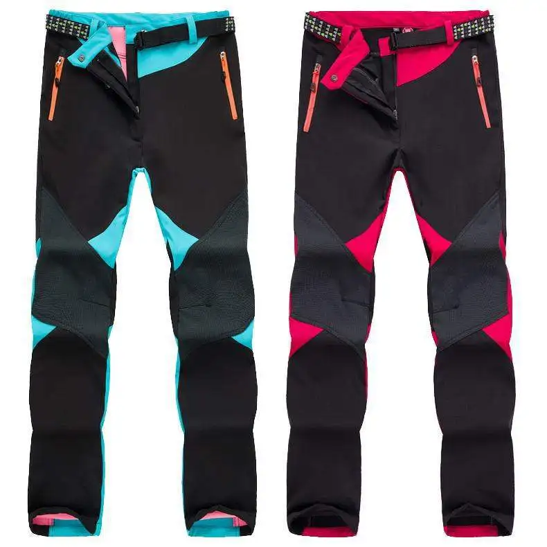 

Customizable New Products Women's Windproof Waterproof Thick Warm Couples Outdoor Pants Soft Cover Mountain Climbing Fleece Pant
