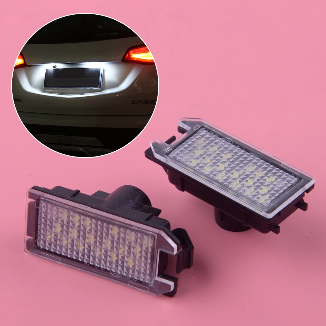 rear registration plate lamp