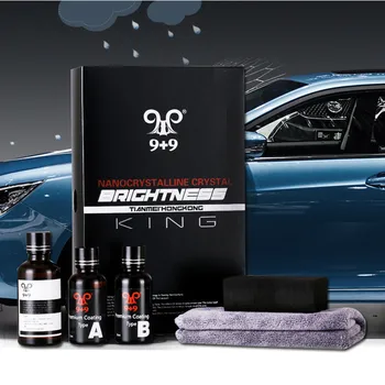

9H Ceramic Car Coating Super Hydrophobic Liquid Set Nano Ceramic Car Paint Care Liquid Polysiloxane Oxidation Paint Care Kit j9