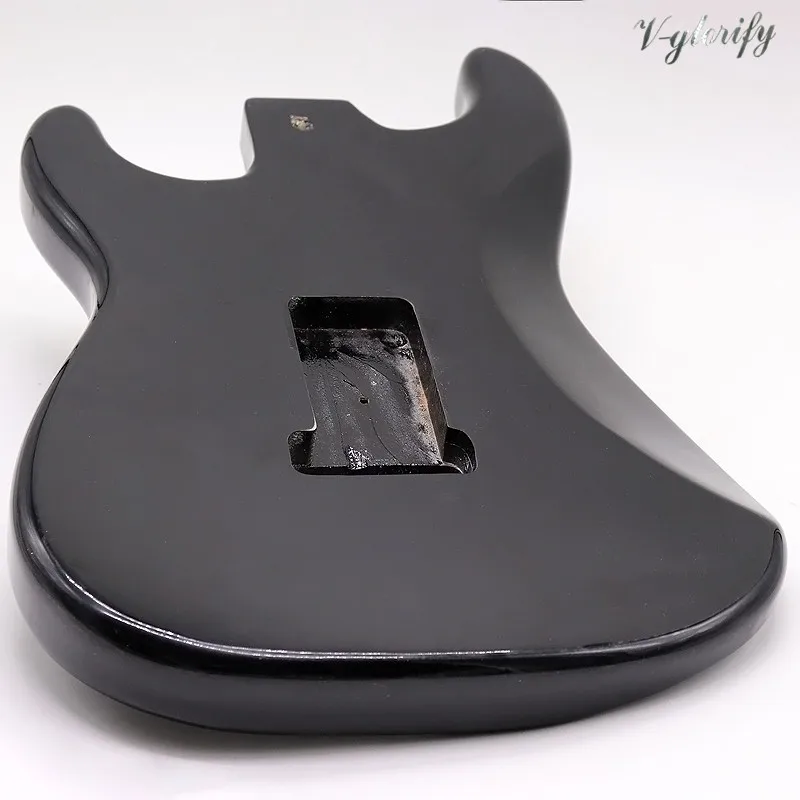 Новый чистый черный ST гитара тело дерево окуме e электрика аксессуары Гитара ra
