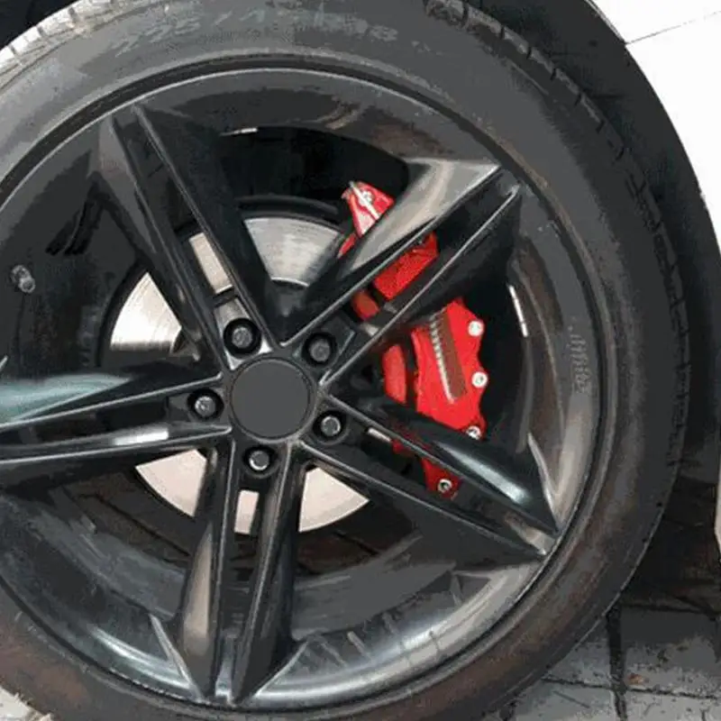 1 пара Высокое качество пластик автомобильный модифицированный Ступица колеса Автомобильный диск декоративная крышка суппорт 3D установка Легкое покрытие для стереосистемы Br S1U6